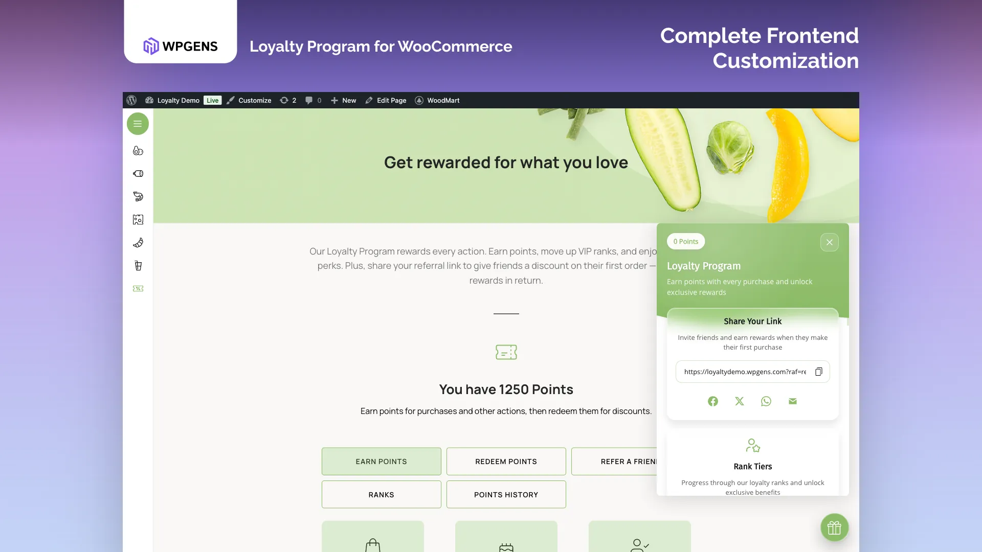 Loyalty Program Design Settings