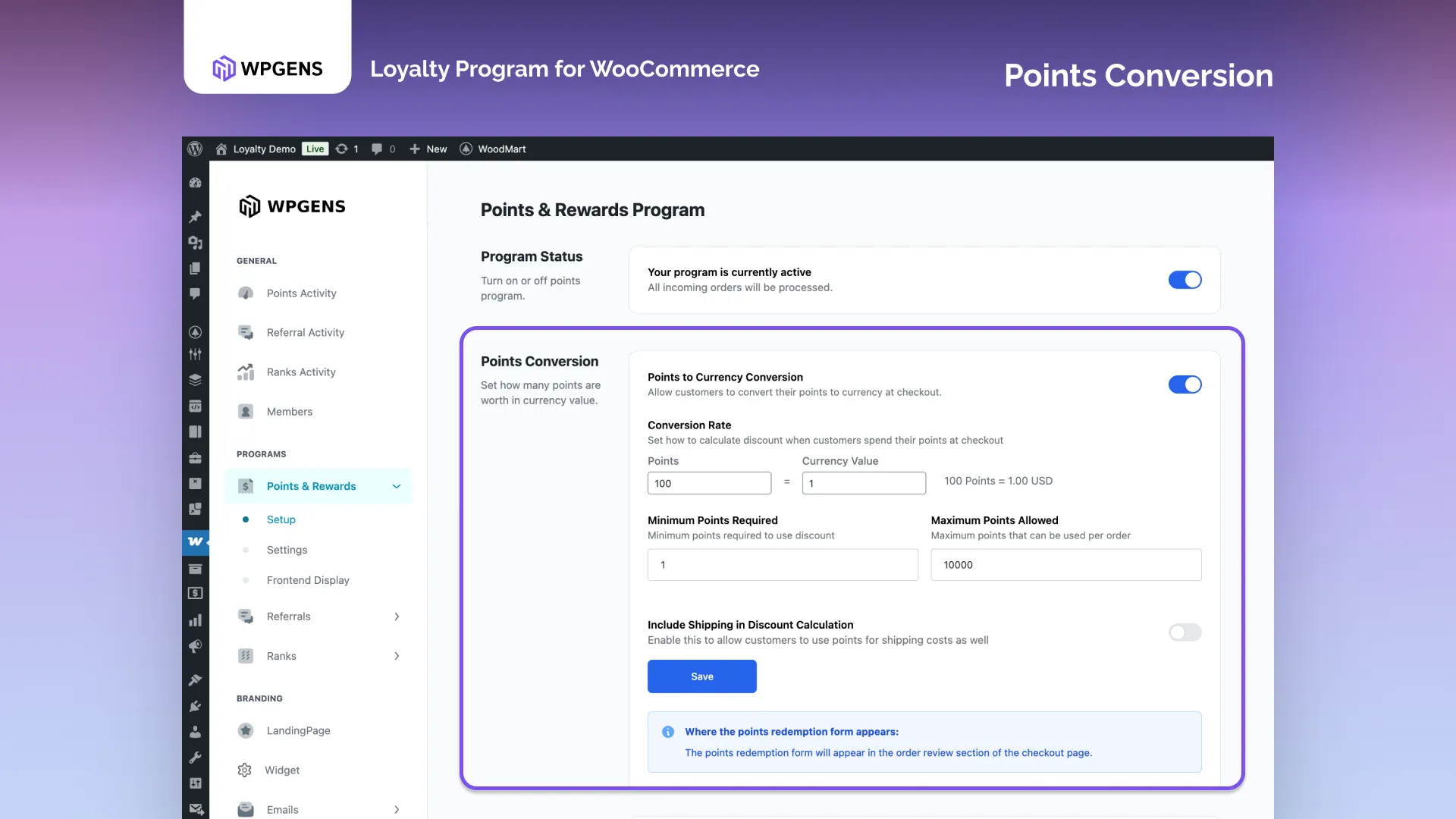 Points Earning Rules