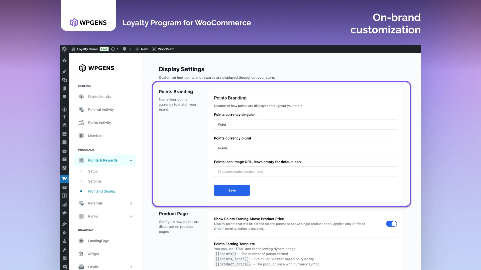 Customer Points Overview