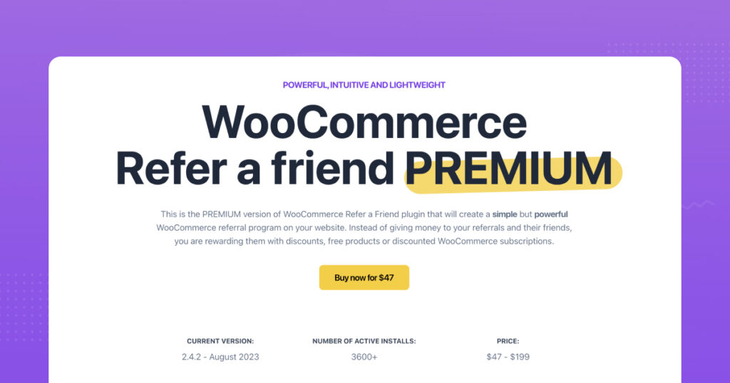 Best WooCommerce Referral Plugin - Refer a friend Premium