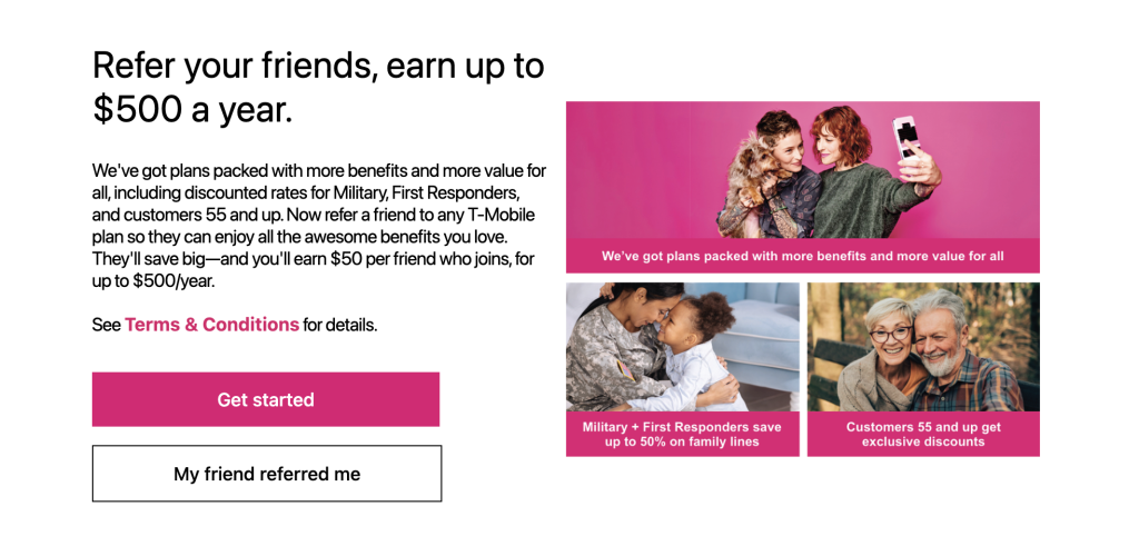 10 Examples of Great Refer a Friend Program T-Mobile