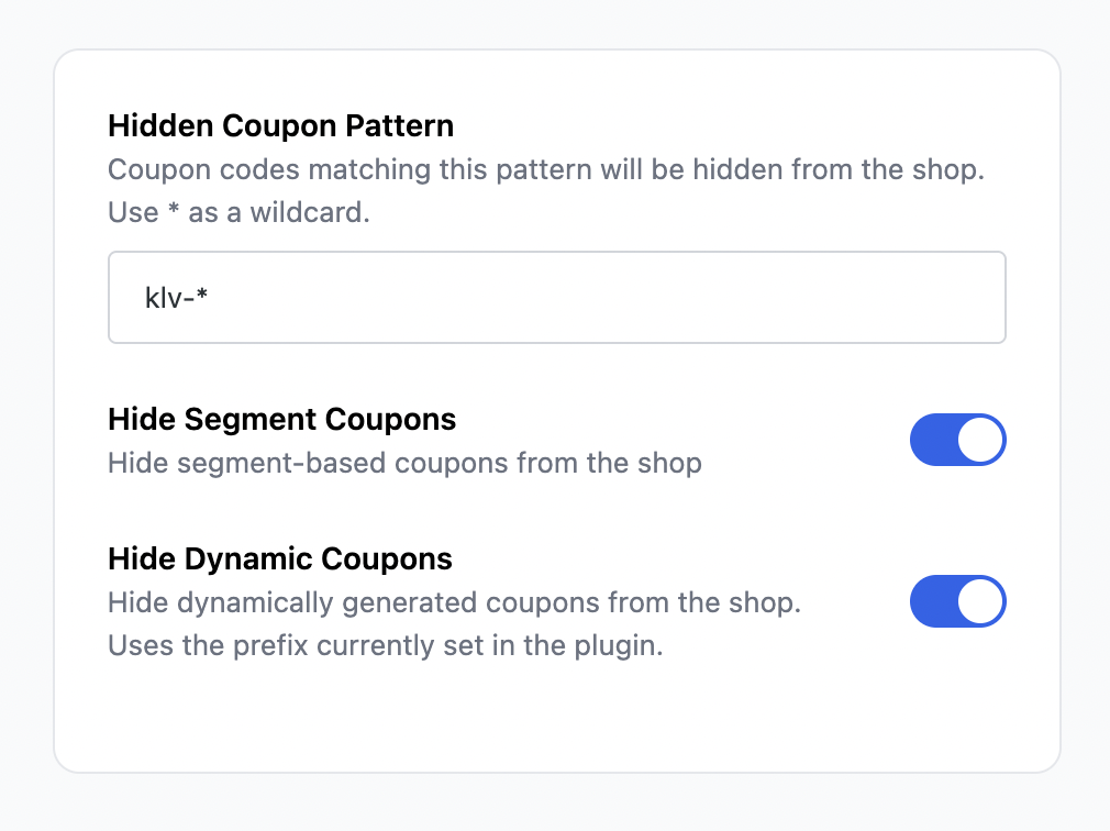 Hidden Coupons for WooCommerce