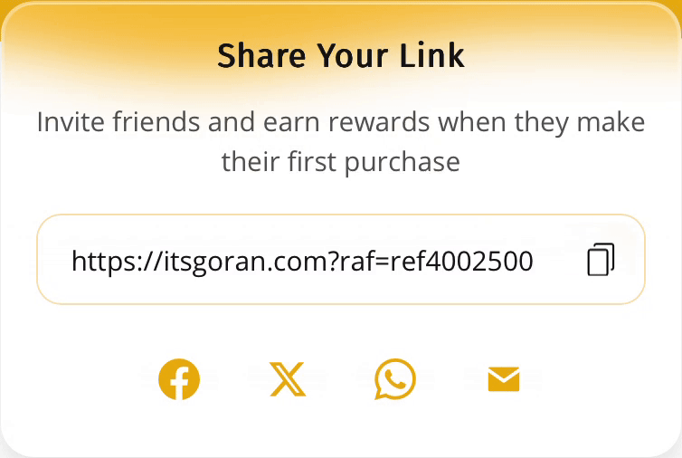 WooCommerce referral program features and settings dashboard